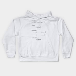 Seven Equations That Rule Your World Kids Hoodie